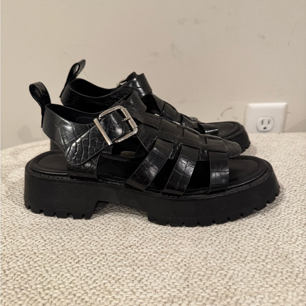 ASOS Black Chunky Sandals